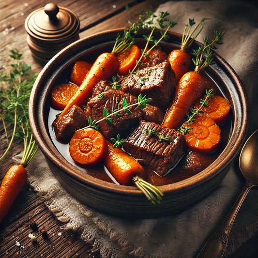 Bœuf carottes traditionnel : Recette familiale facile