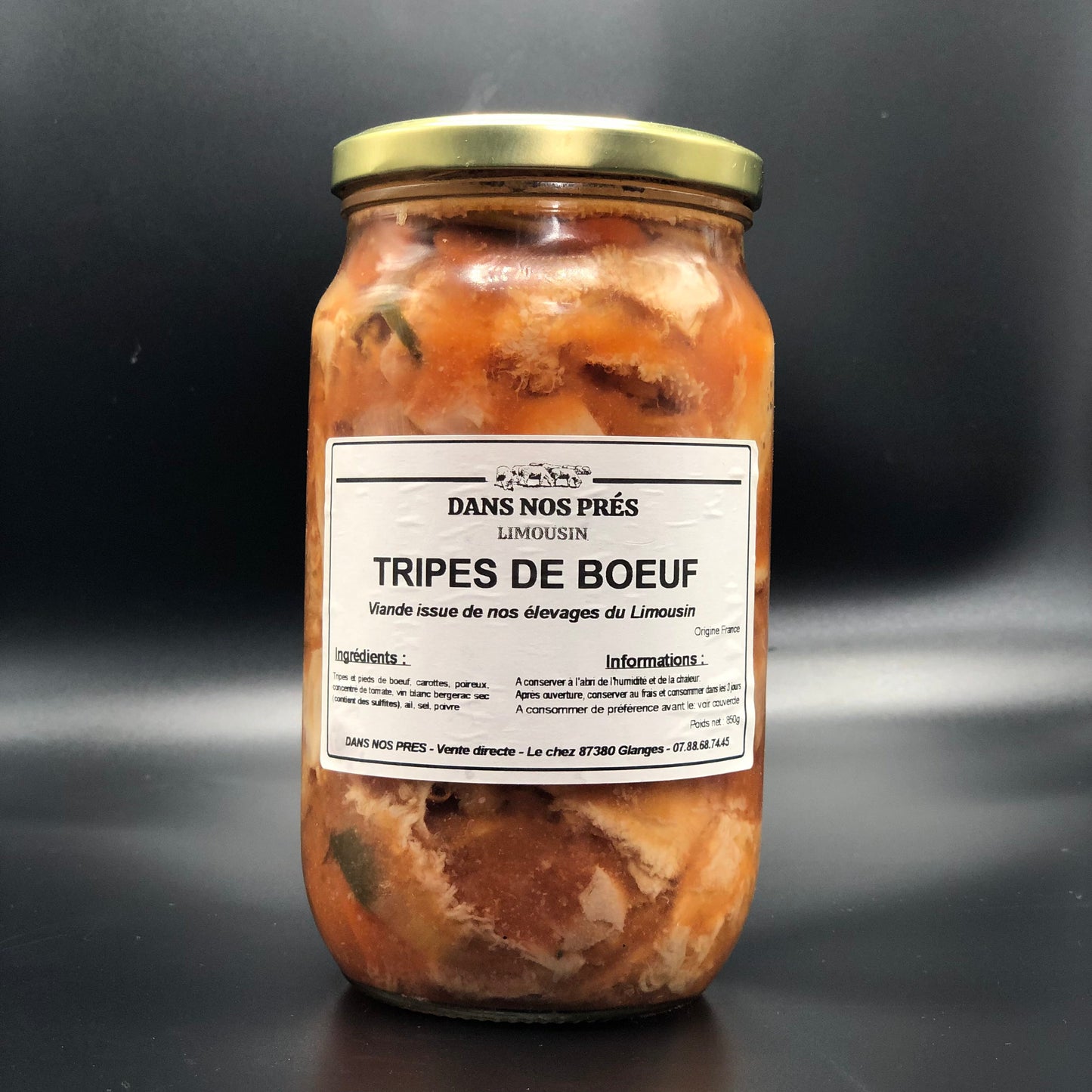 Tripes de Bœuf cuisinées