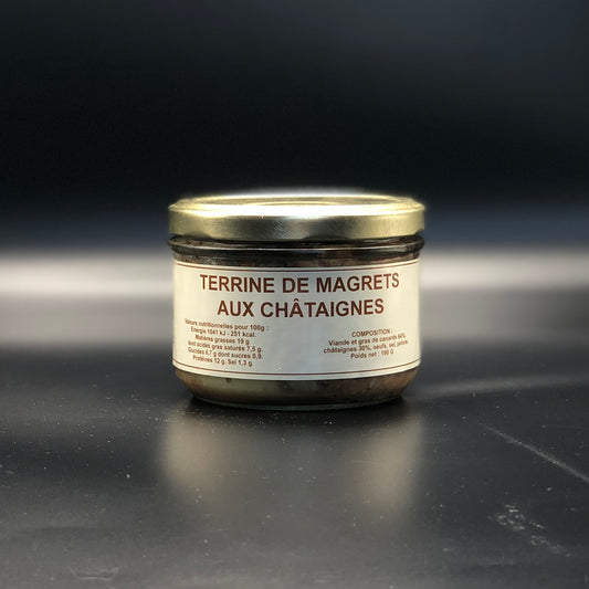 Terrine de magret de canard aux châtaignes - 190g