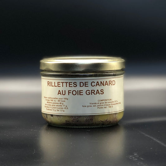 Rillette de canard au foie gras