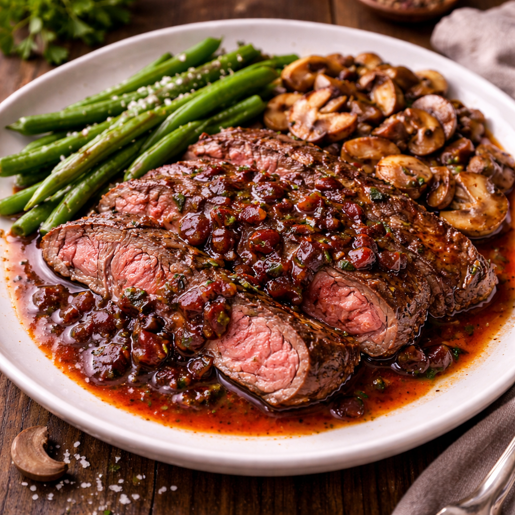 Bavette cuisinée 