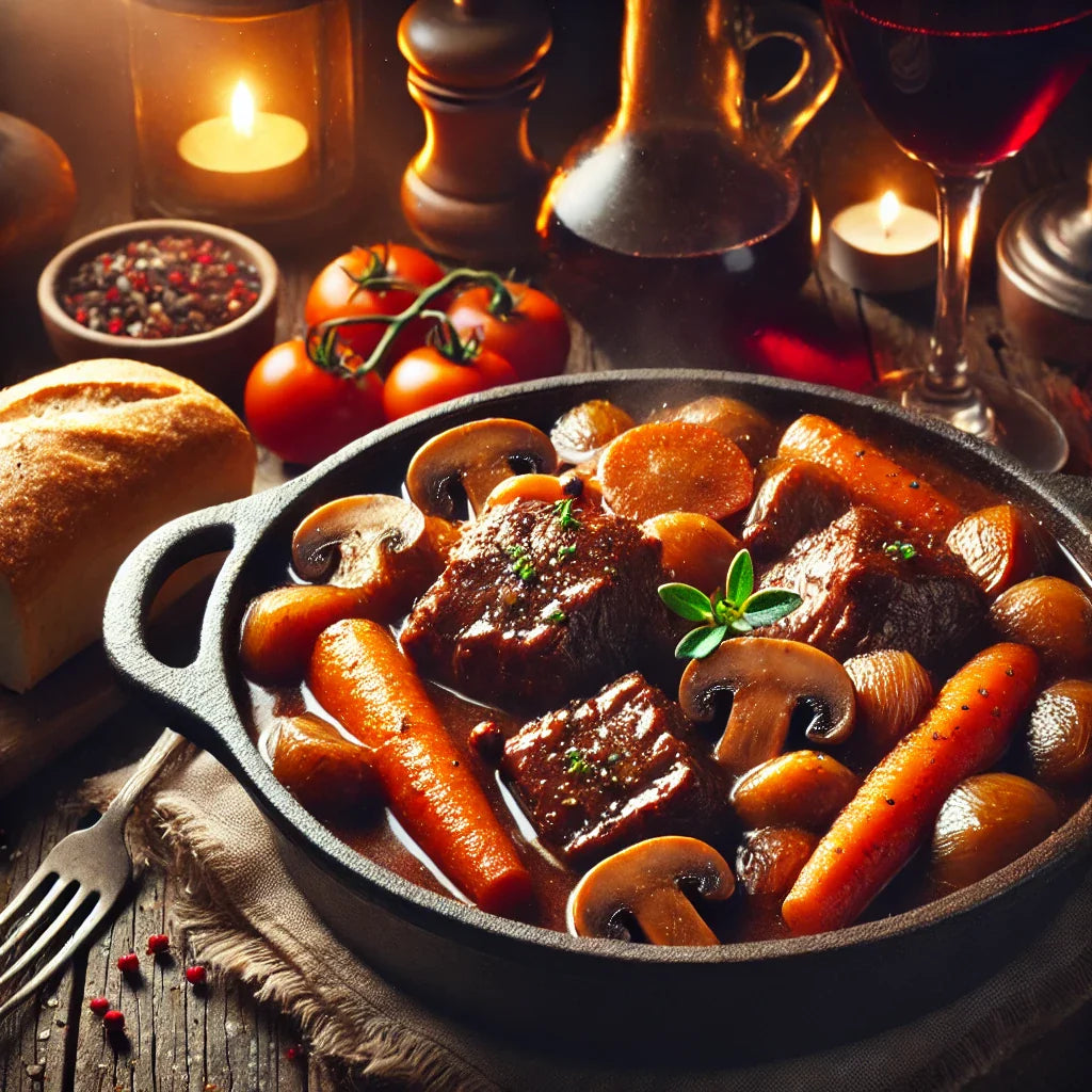Recette Bœuf bourguignon traditionnel