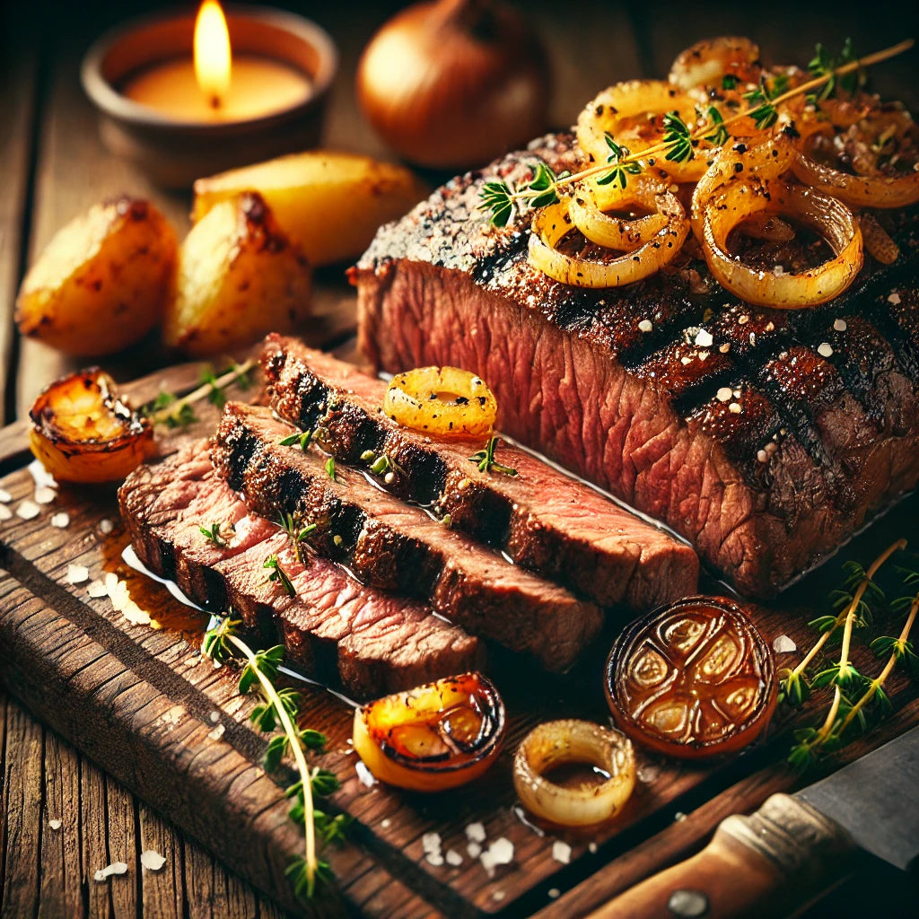 Recette dessus de palette de Bœuf grillé aux échalotes