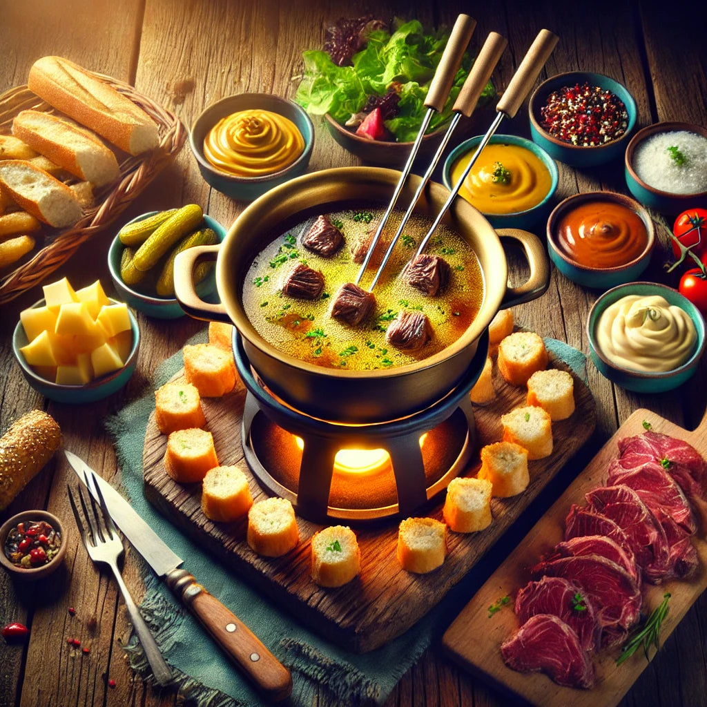 Fondue bourguignonne traditionnelle : Recette facile et conviviale