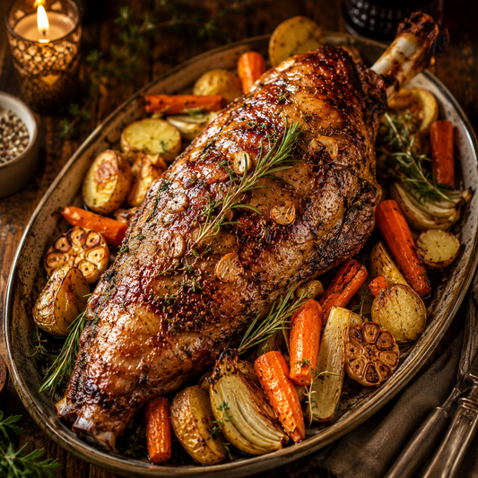 Gigot d'agneau au four