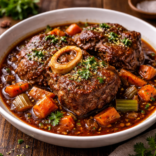 Jarret de boeuf cuisiné