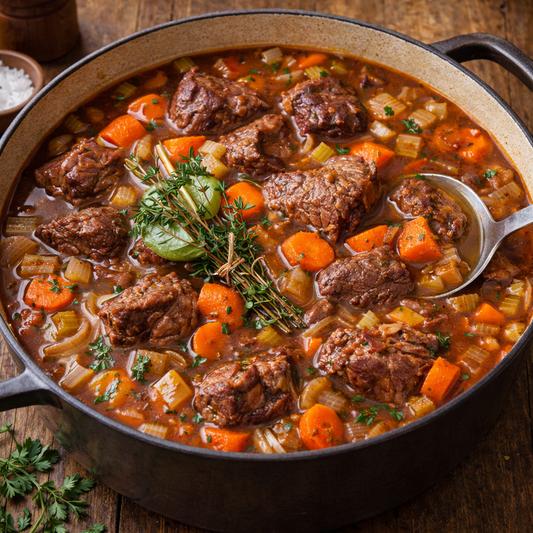 Recette de collier de bœuf mijoté