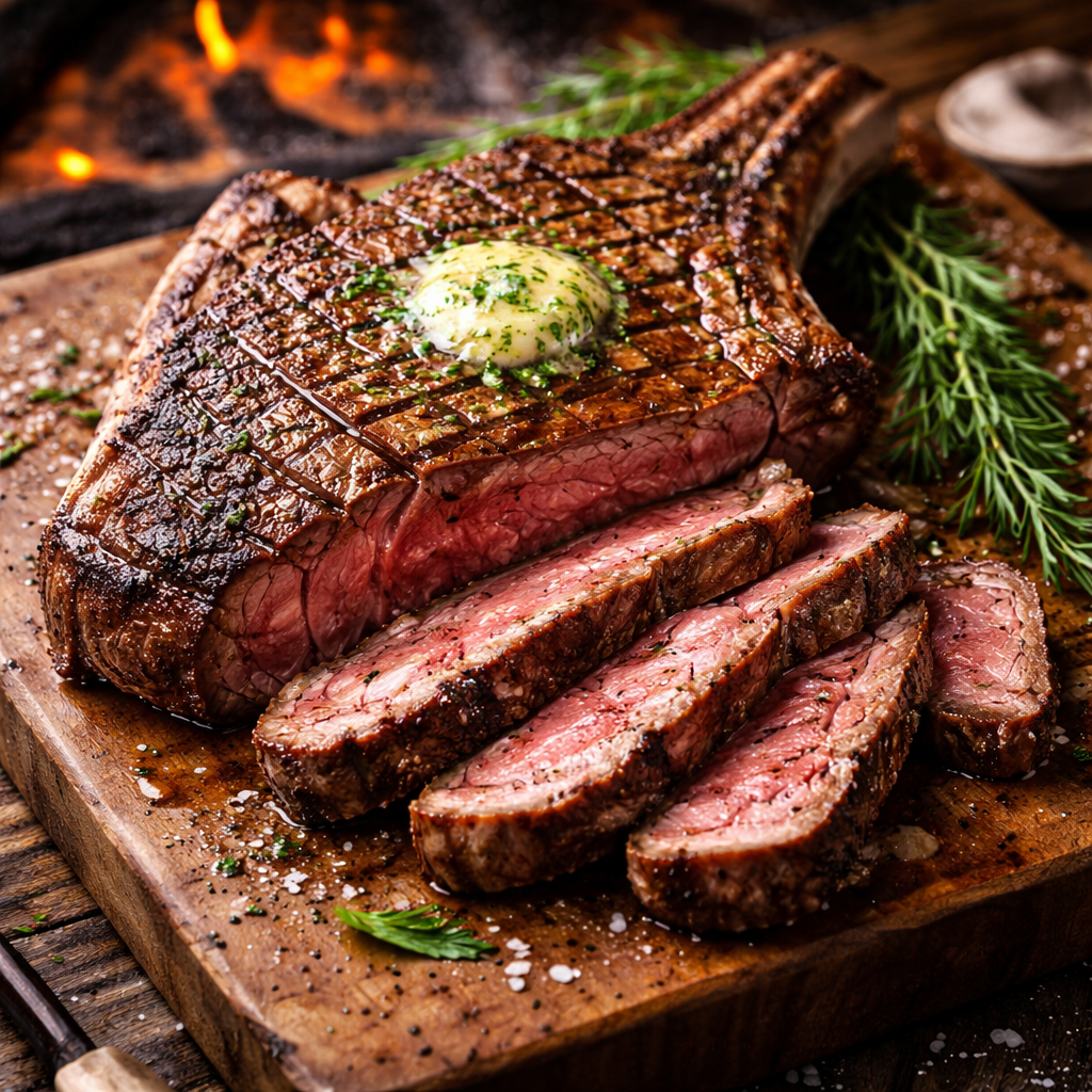 Côte de bœuf au barbecue