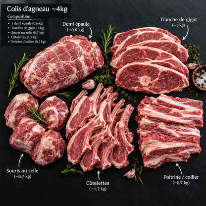 Colis d'agneau - 4kg